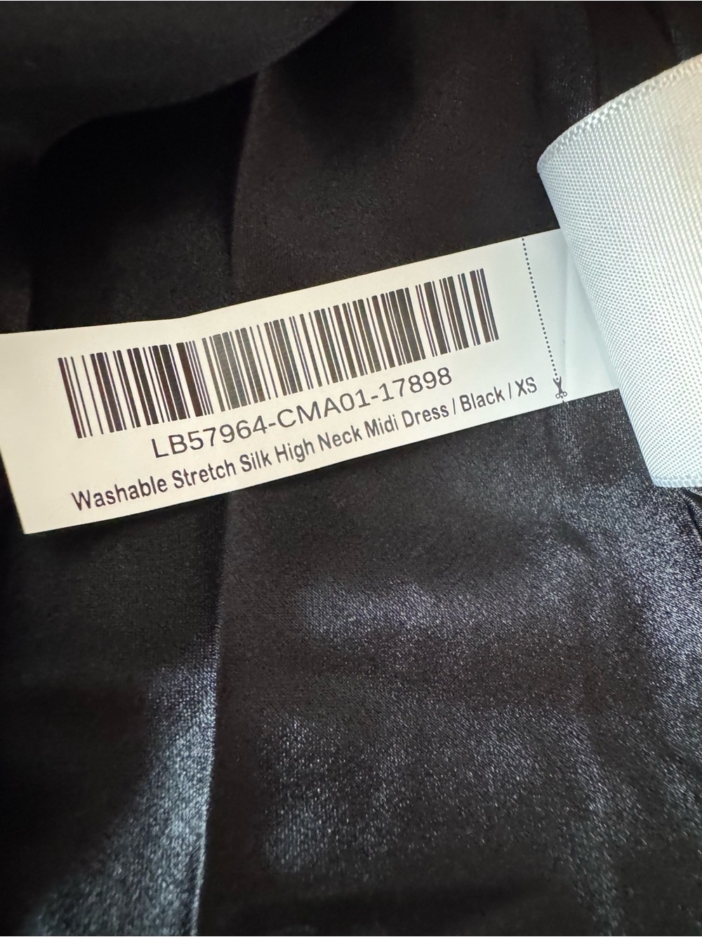 Quince Washable Stretch Silk High Neck Midi Dress - Picture 9 of 9